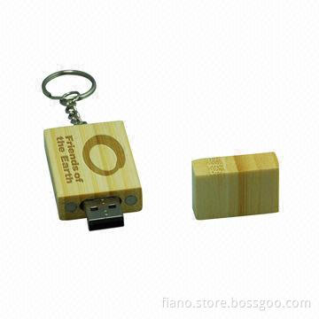 Wooden and Bamboo Bootable USB Flash Drive, Various Housings are Available